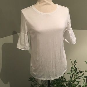 LOFT Ruffle Sleeve Tee